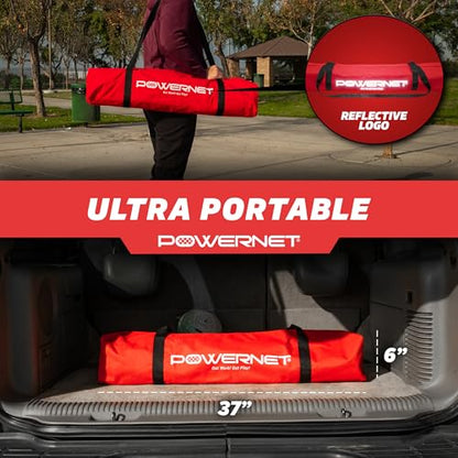 PowerNet Numbered Target Soccer Goal, 6x4 FT Net, 10 Numbered Zones, Soccer Goal with Targets for Accuracy Training, Portable Training Equipment