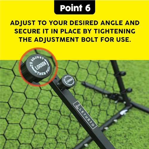 Advanced Soccer Rebounder Bounce Back Net with 16 Angle Adjustments - Durable and Versatile Sports Netting Board for Training and Matches