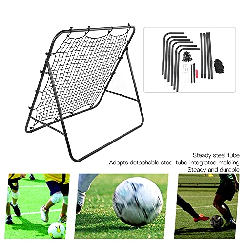 banapoy Football Rebound Target Net, Adjustable Soccer Training Equipment with Foldable Design for Passing, Shoots, Goalkeeper Practice in Clubs, Schools, Outdoor