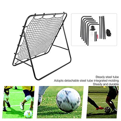 banapoy Football Rebound Target Net, Adjustable Soccer Training Equipment with Foldable Design for Passing, Shoots, Goalkeeper Practice in Clubs, Schools, Outdoor
