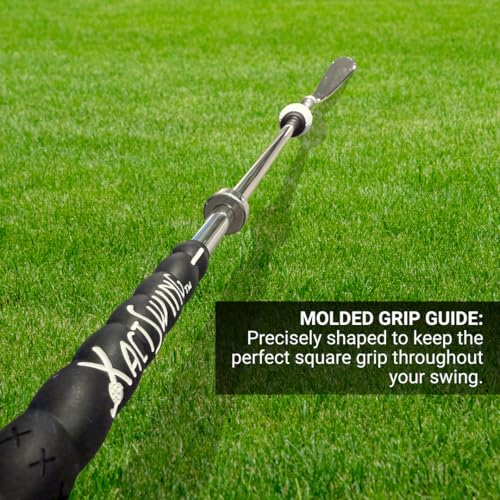 XactSwing Golf Swing Trainer with Double Slide Technology, All-in-One Design for Men, Women, Youth, and Teen Golfers to Enhance Timing, Club Control, and Swing Mechanics