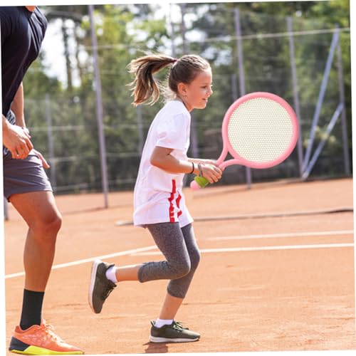 Tennis Ball and Racket Kids, Kids Tennis Racket Set Plastic Toddlers Badminton Racquet with Badminton Ball