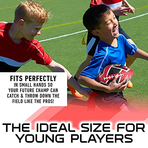 Franklin Sports NFL Team Footballs - Rubber Youth Mini Balls for All Teams - Kids 8.5" Football + Air Pump Sets - Official NFL Licensed - style: Atlanta Falcons