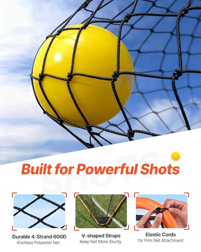 VEVOR Portable Lacrosse Goal - Complete Training Accessory Set with Extended Coverage for Youth and Adults