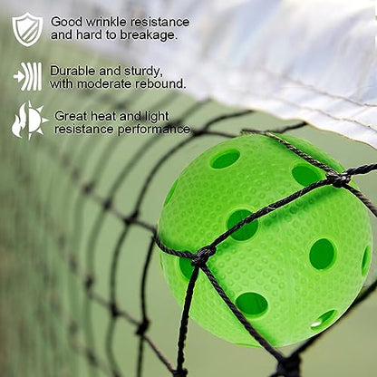 Portable Pickleball Net System, FOME 22 FT Pickleball Net Portable Outdoor Regulation Size Pickleball Nets and Accessories with Carry Bag Steady Steel Frame Strong PE Pickle Ball Net