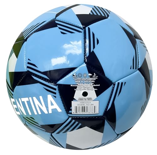 Icon Sports Argentina Soccer Ball, Size 5 and 4, Argentina Flag Ball National Team World Cup Country - size: 4