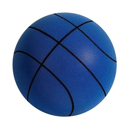 Silent Basketball - Indoor Quiet Training Ball, High-Density Foam, Low Noise, Highly Elastic, Easy to Grip - color: Blue, size: Oversized [24cm-7#]