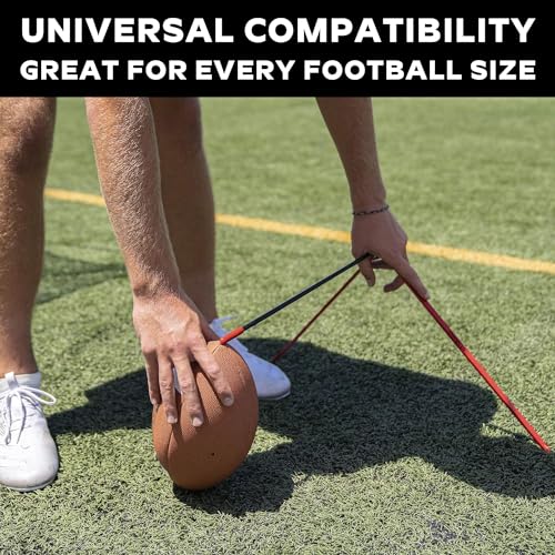 Unrivaled Perfect Field Goal Football Kicking Tee Stand, Red