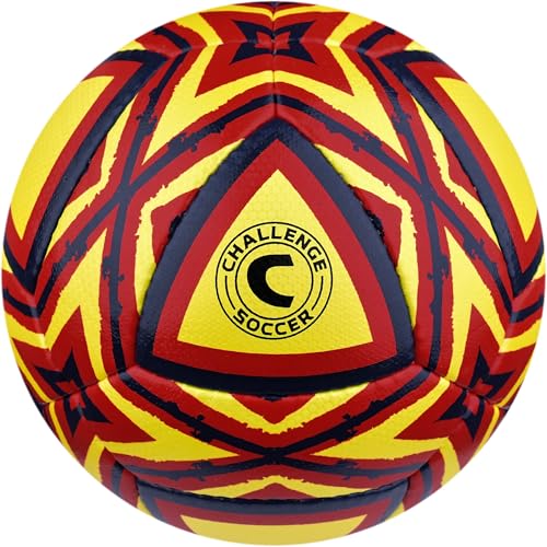 ZALLY Futsal Ball – Hand Sewn Indoor Soccer Ball with Low Bounce Poly/Wool Bladder & Textured Surface for Control on Futsal Courts & Gym Floors