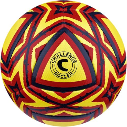 ZALLY Futsal Ball – Hand Sewn Indoor Soccer Ball with Low Bounce Poly/Wool Bladder & Textured Surface for Control on Futsal Courts & Gym Floors