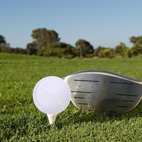 Outanaya Flat Shape Golf Balls for Putting Practice 2 Pack Indoor Outdoor Golf Training Accessories for Skill Improvement