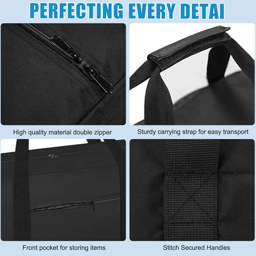Heavy Duty Folding Ping Pong Table Storage Bag,[Thick Fabric+Front Pocket] 37" x 5" x 37",For 6 x 3 FT Foldable portable Table Tennis Table,Large Waterproof Carry Bag with Pad Handle,(Only bag)