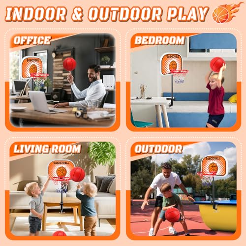 Toddler Basketball Hoop Indoor, Basketball Hoop for Kids Mini Kids Hoops for Outdoor Indoor Goal for Sport Toys Christmas Birthday Gift
