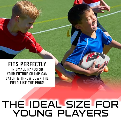 Franklin Sports NFL Team Footballs - Rubber Youth Mini Balls for All Teams - Kids 8.5" Football + Air Pump Sets - Official NFL Licensed - style: Houston Texans