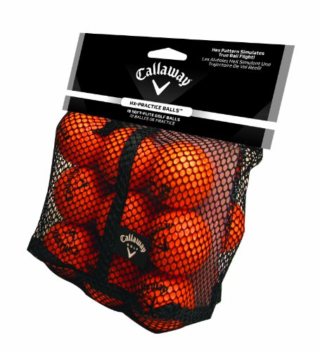 Callaway HX Soft Flight - Foam Practice Golf Balls - color: Orange, size: 18 Pack