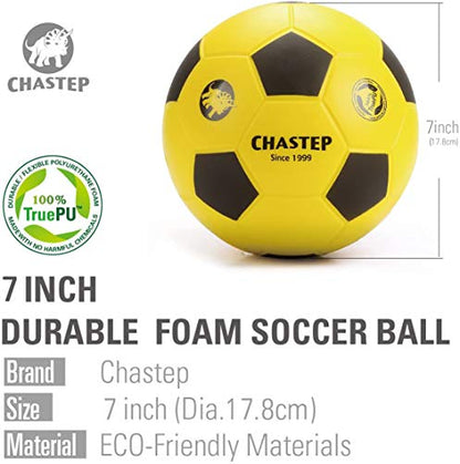 8" Foam Soccer Training Ball Perfect for Child 3+ Play and Excercise Soft Kick - Practice and Backyard Play - Best for First-Time Yellow/Black