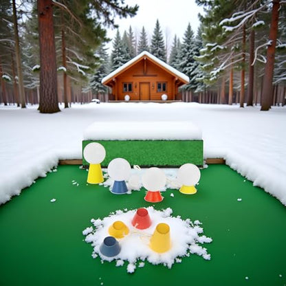 1 Set Winter Golf Tees,Rubber Golf Tees with 4 Different Heights for Frosty Days Hard Ground Home Driving Range Mat Training Practice Kits,Prevent Loss Golf Ball Holder,Golf Accessory