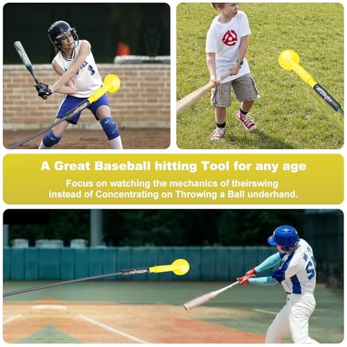 Baseball Hitting Trainer,Baseball Training Equipment, Baseball Batting Practice Equipment Baseball and Softball Hitting Stick - style: Softball Baseball Practice Equipment
