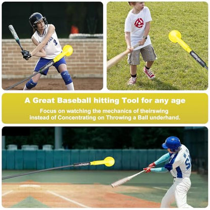 Baseball Hitting Trainer,Baseball Training Equipment, Baseball Batting Practice Equipment Baseball and Softball Hitting Stick - style: Softball Baseball Practice Equipment