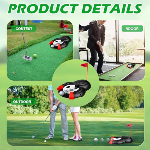 Golf Ball Automatic Putting Return Cup, Training Putting Indoor/Outdoor Aid, Golf Cup Putting Machine, Suitable for Practicing at Home, Yard, Office, Party