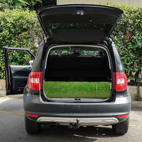 Golf Hitting Mat with Ball Tray 5x4ft - 6x4ft Dual-Turf Practice Mat for Indoor & Outdoor Use Golf Training Mat with Rubber Tee Holes, Suitable for Swing Driving & Chipping - size: 5 x 4 ft - 1.02"