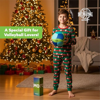 MOTOMY VolleyPal Trainer and Soft Indoor Volleyball Bundle