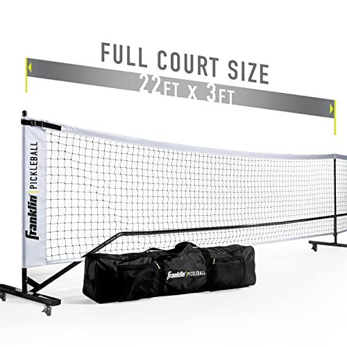 Franklin Sports Portable Outdoor Pickleball Net - Regulation Size 22' Foot Net with Travel Bag - style: Official Size Net with Wheels