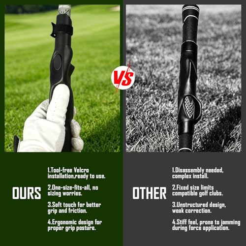 Golf Grip Trainer Aid Swing Posture Corrector, Improve Swing Rhythm & Consistency, Golf Hand Position Practice Trainer, Perfect Golf Gift for Men Women, Ideal Present for Him Her Golfer Lovers