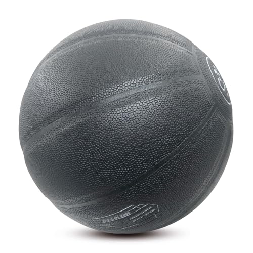 MINDCOLLISION Size 1/3/4/5/6/7/9 No Logo Basketball, Black and White, can be Used for Autographs, Clubs, Training, Event prizes - color: Black, size: No.9