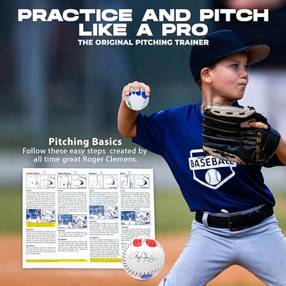 S.C. Products, Inc. Roger Clemens Pitching Trainer | Color Coded Finger Placement Marks | Instructional Booklet Included