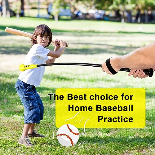 Hitting Stick Batting Swing Trainer, Batting Practice Equipment for Baseball and Softball, Ideal One-on-One Coaching Tool for Baseball 54'' - style: Baseball Swing Trainer