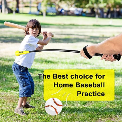 Hitting Stick Batting Swing Trainer, Batting Practice Equipment for Baseball and Softball, Ideal One-on-One Coaching Tool for Baseball 54'' - style: Baseball Swing Trainer