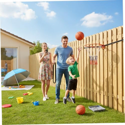 Basketball Hoop Wall Mount 18" Basketball Rim Replacement, Heavy Duty Wall Mount Hoop with Dual Spring Shock Absorption, Easy No-Drill & Drill Installation for Outdoor Indoor Use