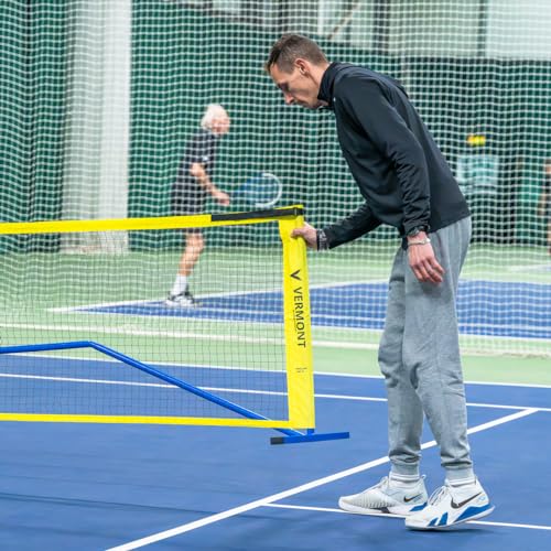 Vermont Procourt Combi Net | Net for Tennis, Badminton, Pickleball & Soccer-Tennis | Portable Badminton Set | Mini Tennis & Badminton Sets for Backyards - color: 10ft Wide