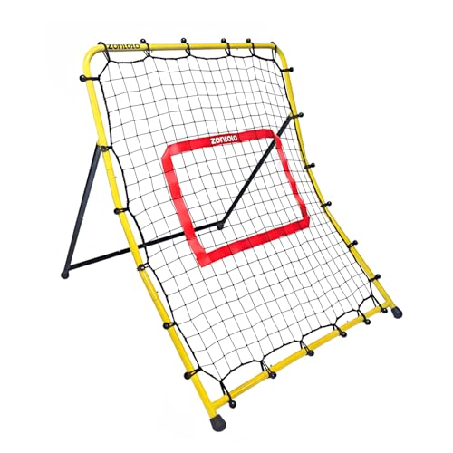 Zonlolo Baseball Pitchback Net, Rebounder Net, Pitching Return Trainer,Three Angles Without Adjusting, Perfect for Solo Playing Catch