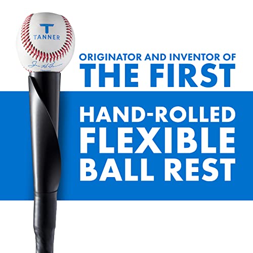 Tanner TEE The Original Youth Size Batting Tee (UP to Age 8)| Premium Adjustable Baseball/Softball Hitting Tee 20"-32", Flexible Hand-Rolled Flextop and Short Tee Stem for Ages 8 & Below (TT002)