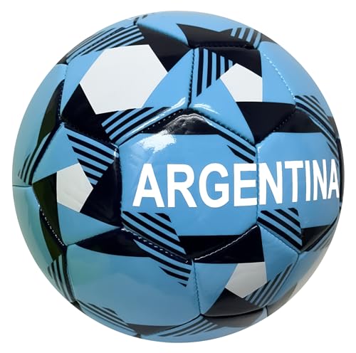 Icon Sports Argentina Soccer Ball, Size 5 and 4, Argentina Flag Ball National Team World Cup Country - size: 4