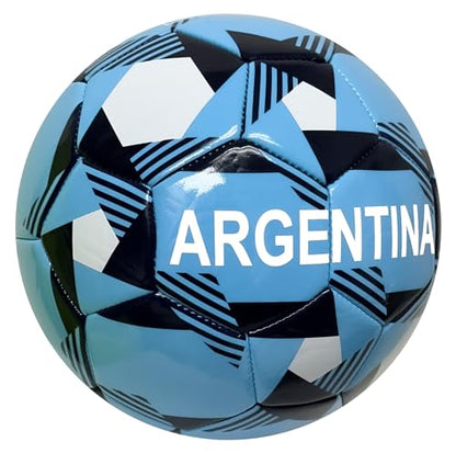 Icon Sports Argentina Soccer Ball, Size 5 and 4, Argentina Flag Ball National Team World Cup Country - size: 4