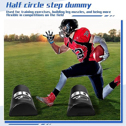 Leyndo 2/4 Pcs Athletic Agility Dummy Step Over Dummy with Heavy Duty Handles Training Dummy Football Equipment for Footwork Drills Sports Training