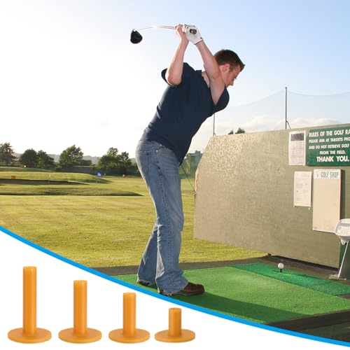 PATIKIL Rubber Golf Tee, Mix Size Golf Tees Training Tee, - color: Yellow