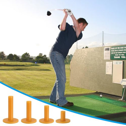 PATIKIL Rubber Golf Tee, Mix Size Golf Tees Training Tee, - color: Yellow