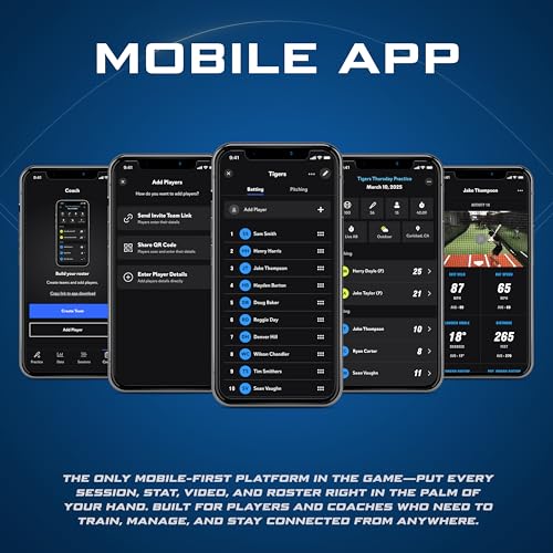 Full Swing Kit Baseball Advanced Radar Launch, Hitting, & Pitch Analyzer | Revolutionary Technology Captures 12 Data Points | Premium Package Includes 4K Camera, OLED Display, Tripod, & Accessories