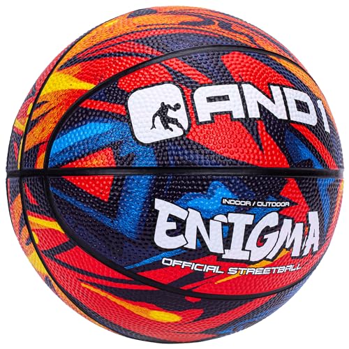 AND1 Mini Basketball Pack Set for Kids (Deflated w/Pump Included): - 7-Inch Premium Youth Size Basketballs, Easy to Grip