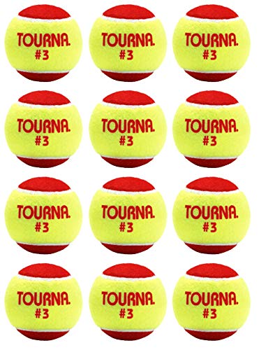 Tourna Low Compression Stage 3 Tennis Ball - style: 12 Pack