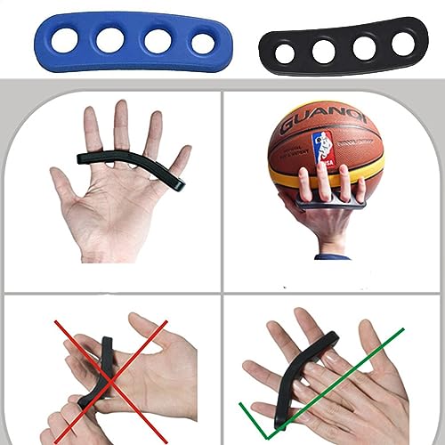 Basketball Shooting Trainer Aid, 2PCS Basketball Training Equipment Aids, Shooting Form Trainer for Basketball for Youth and Adult (Black, Blue)