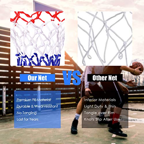 GYMAX Basketball Rim, 18'' Heavy Duty Wall Mounted Basketball Rim Indoor Outdoor Hanging Basketball Goal for Kids Adult