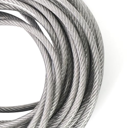 Aoneky 47ft 1/4'' Stainless Steel Replacement Tennis Net Cable