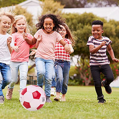 Soccer Ball Size 2 Small Pump with Needle Indoor and Outdoor Training Practice Couch School Gift for Toddlers Kids Boys Girls 3+ Years Old