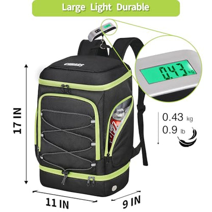 Soccer Bag - Soccer Backpack with Ball Holder,Sport Equipment Bags gifts for soccer stuff Water resistant Includes Separate Cleat Fit Basketball Volleyball Football - color: sport soccer bag 2025 BLACK GREEN
