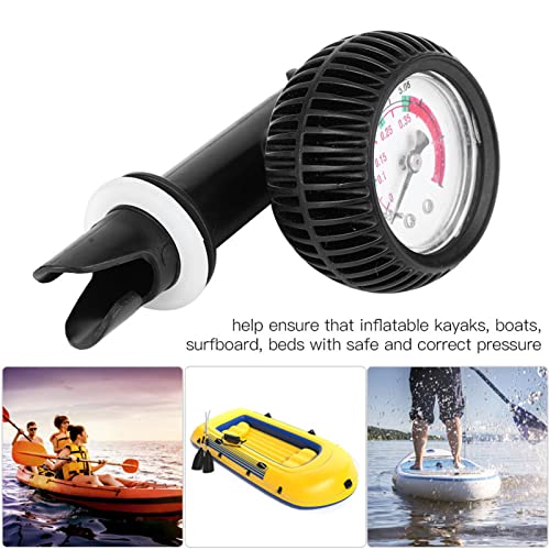 Inflatable Boat Kayak Air Pump for Surfboard, with Pressure Test, Long Hose Adapter, up to 0.6 Bar 8.55 PSI